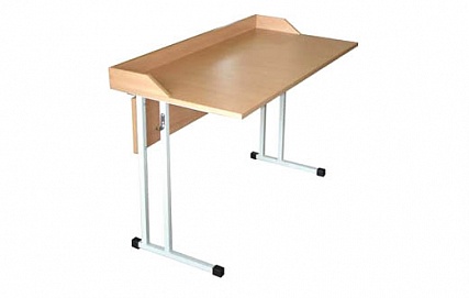 Стол для кабинета физики на металлокаркасе с бортиком